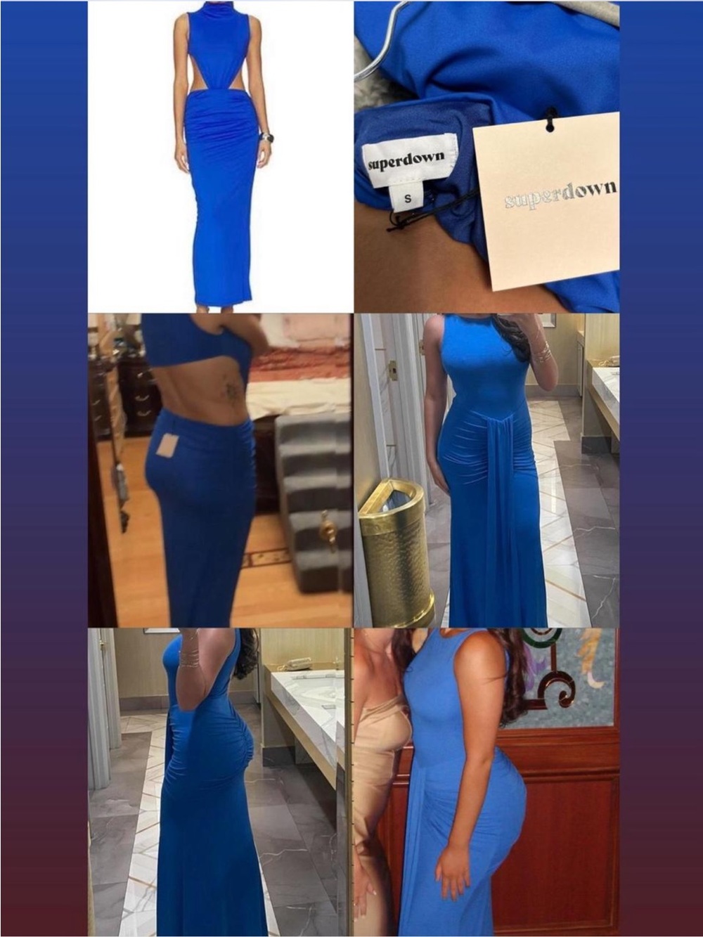 *BUNDLE* Blue wedding guest dresses revolve